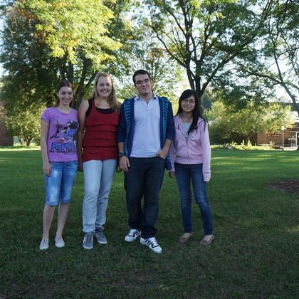 Auf dem Campus der University Wisconsin Richland