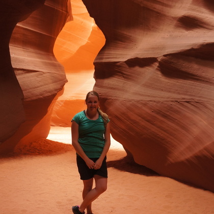 Auf meiner Reise im Antelope Canyon in Arizona.