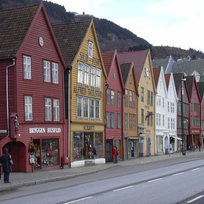 'Bryggen' in Bergen (UNESCO Weltkulturerbe